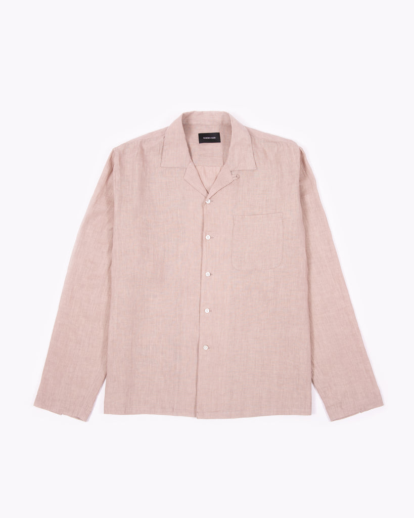 Linen LS Shirt - Villa Pink W