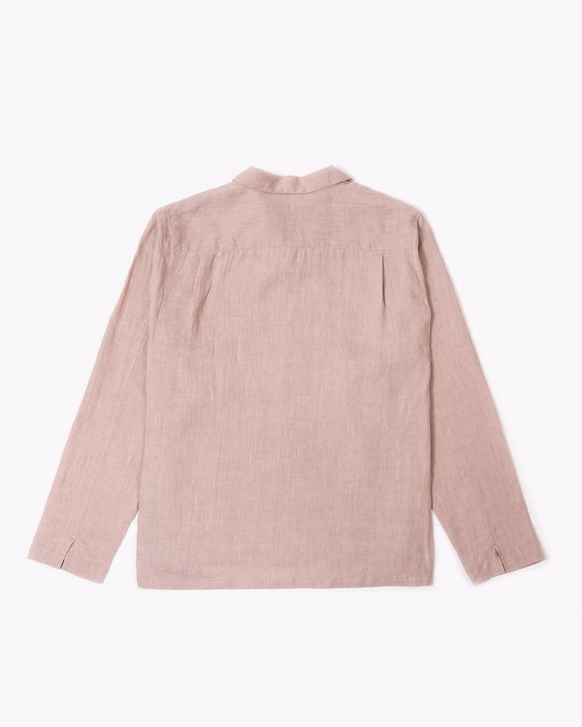 Linen LS Shirt - Villa Pink