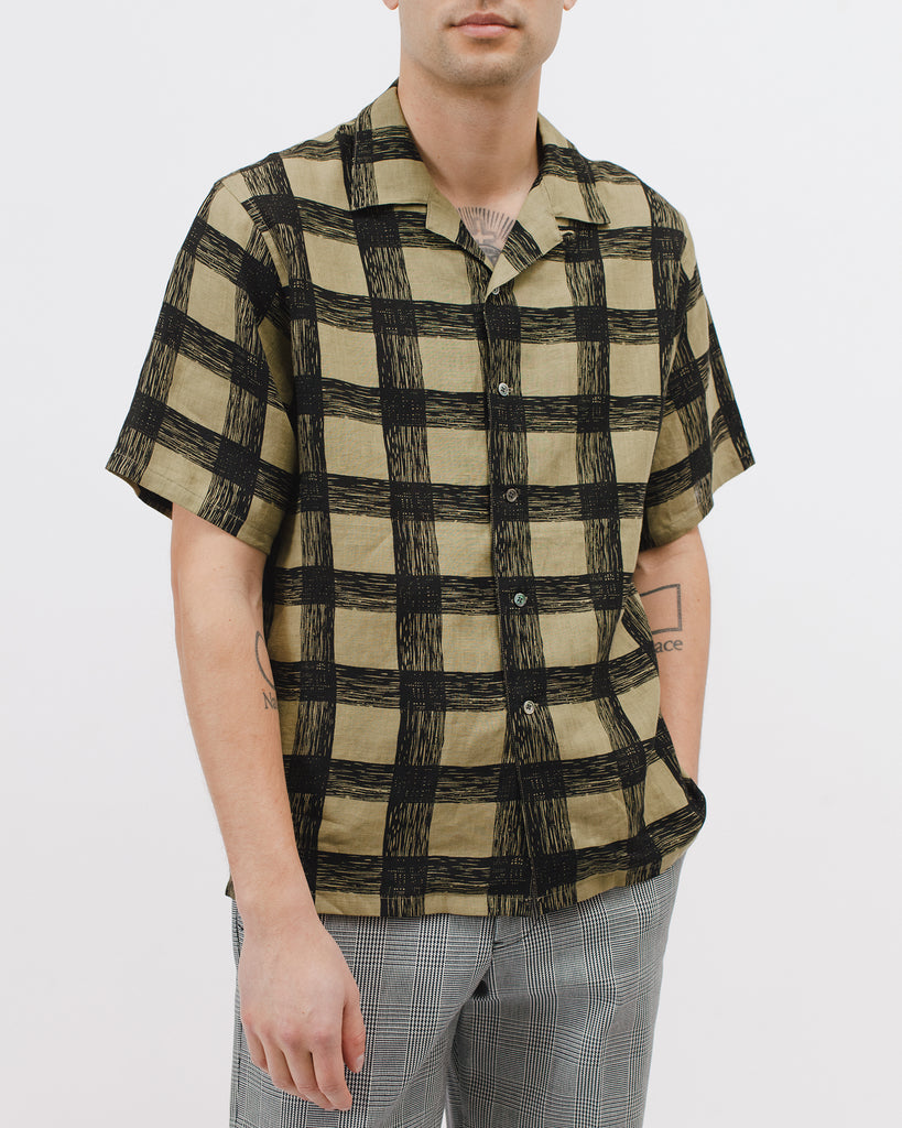 Brush Linen Shirt - Olive - [product _vendor]