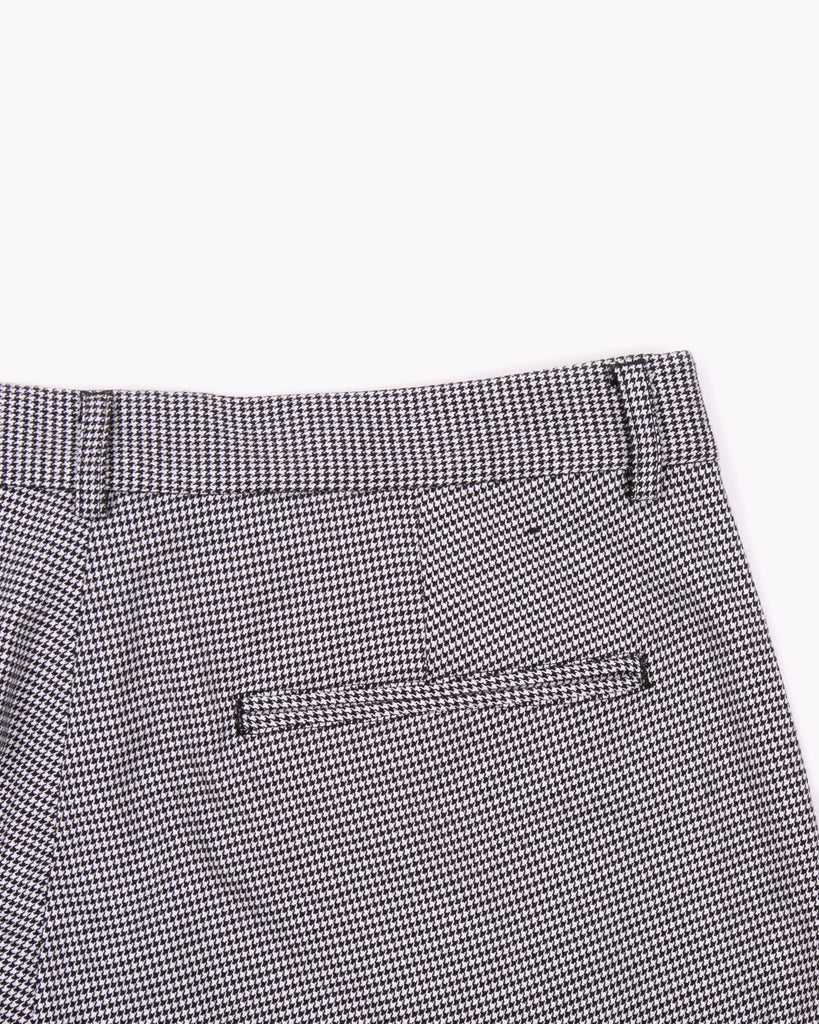 Pleated Suit Trouser - Houndstooth