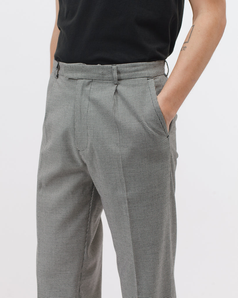 Pleated Suit Trouser - Houndstooth - [product _vendor]