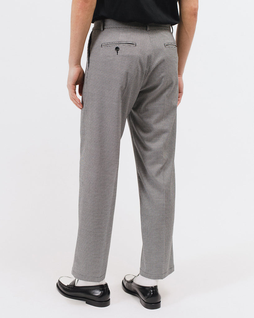 Pleated Suit Trouser - Houndstooth