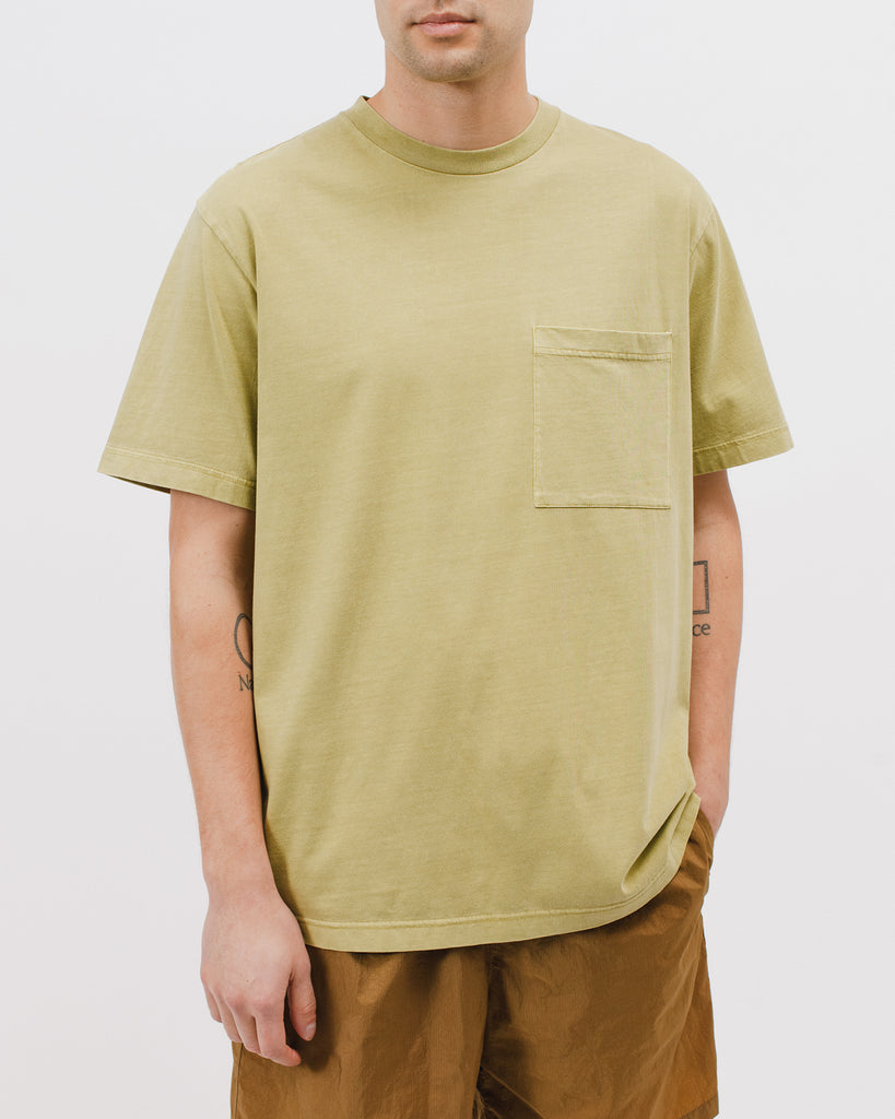 Natural Dyed Block SS Jersey - Moss - [product _vendor]