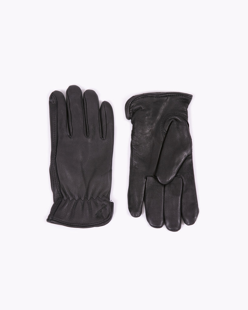 Leather Insulated Gloves - Black
