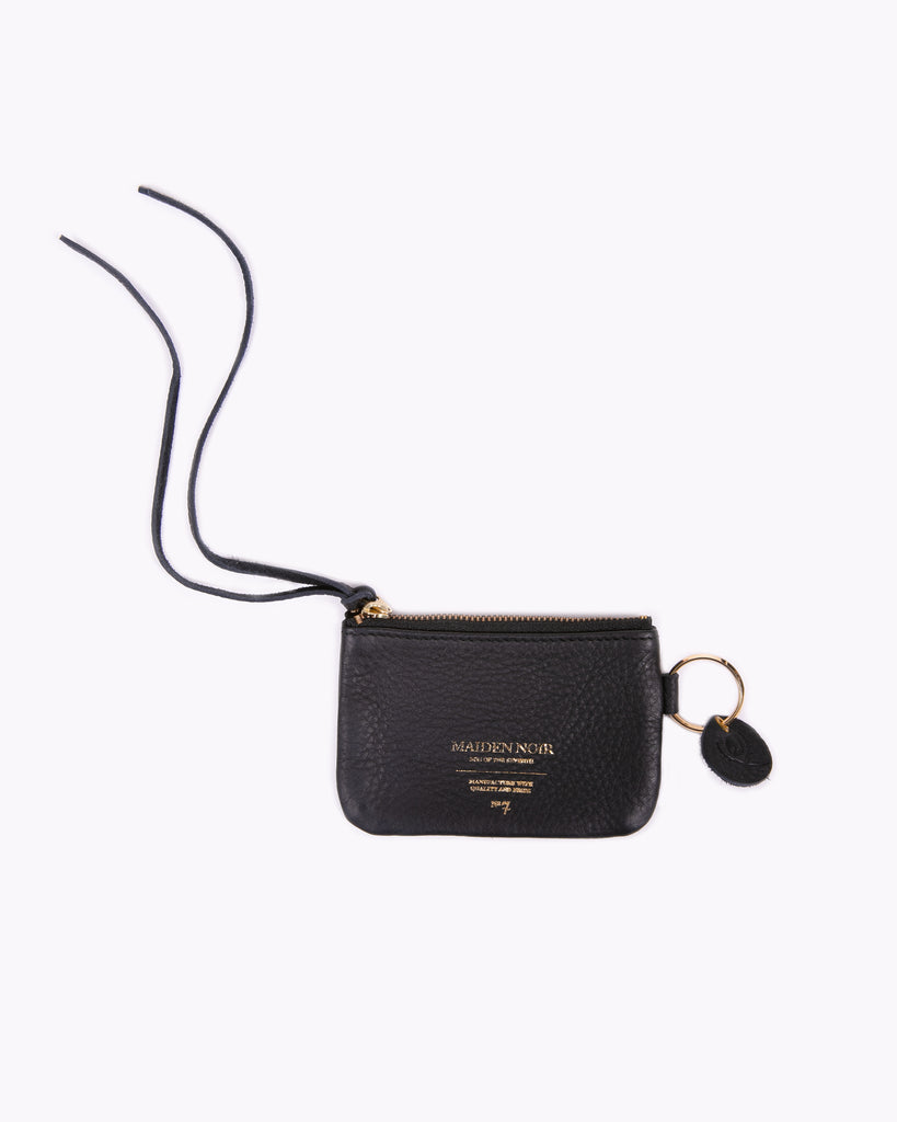 Leather Coin Purse - Black