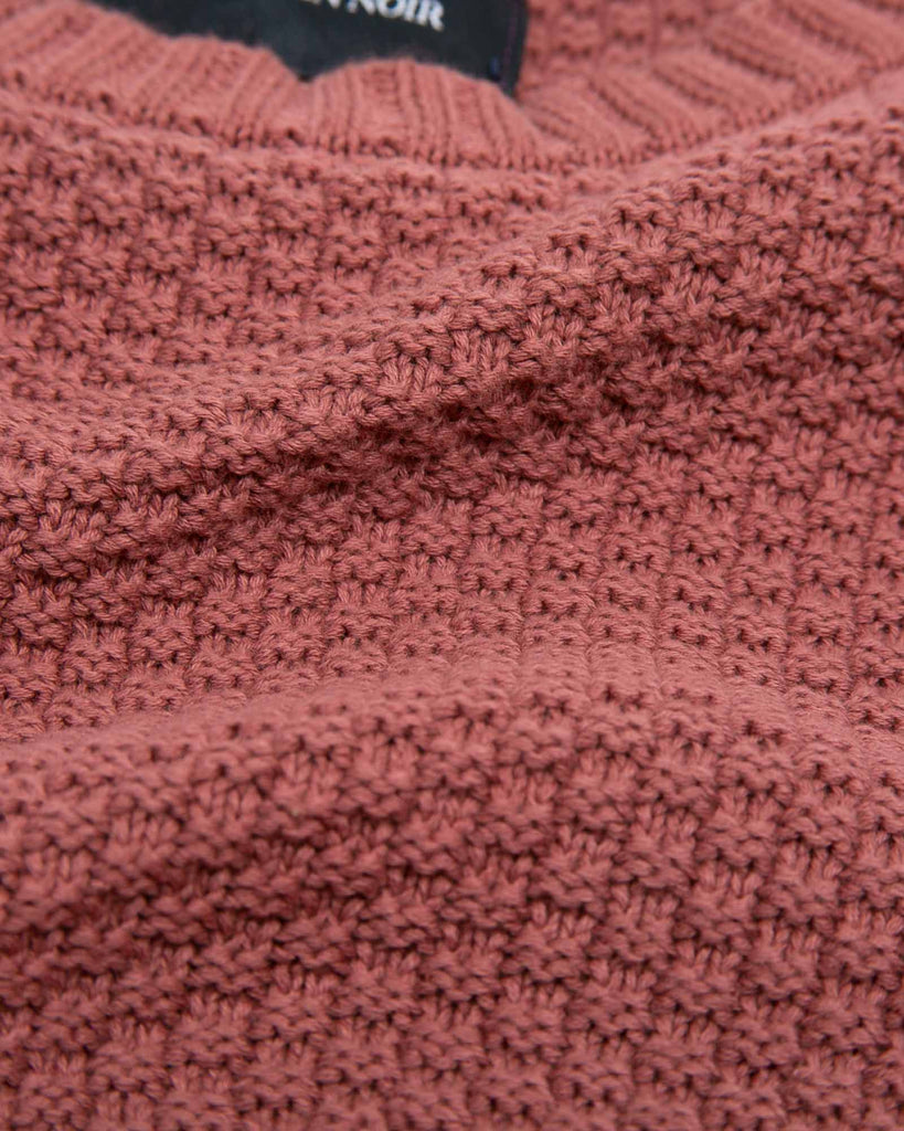 Overdyed Knit Sweater - Mauve