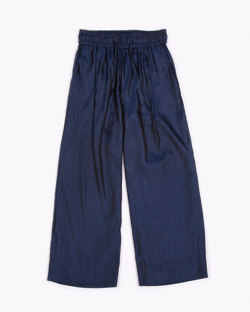 Tile Long Trouser - Navy W - Maiden Noir