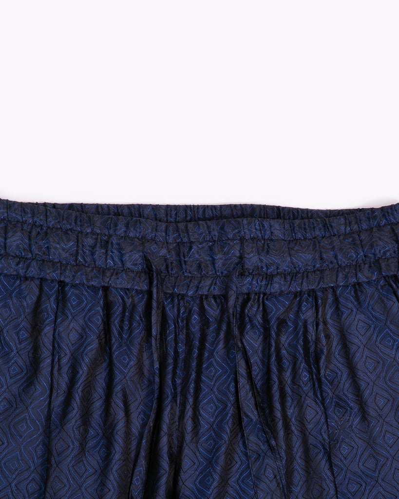 Tile Long Trouser - Navy W - Maiden Noir