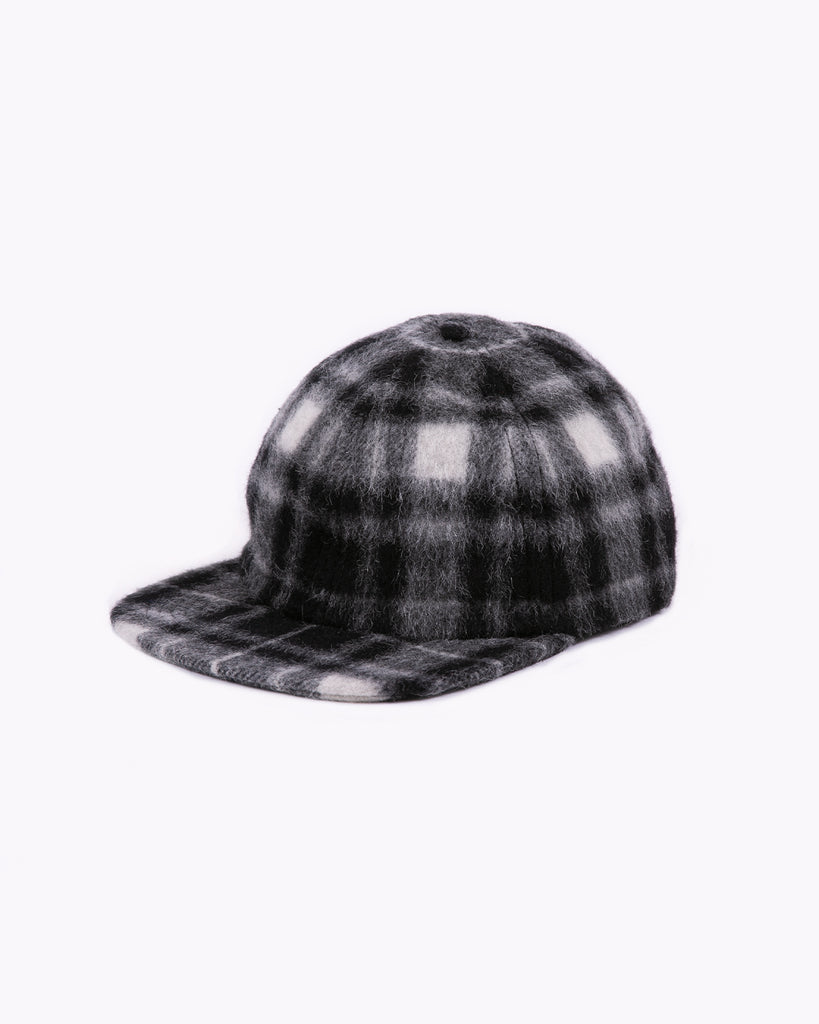 Wool Ball Cap - Black Plaid