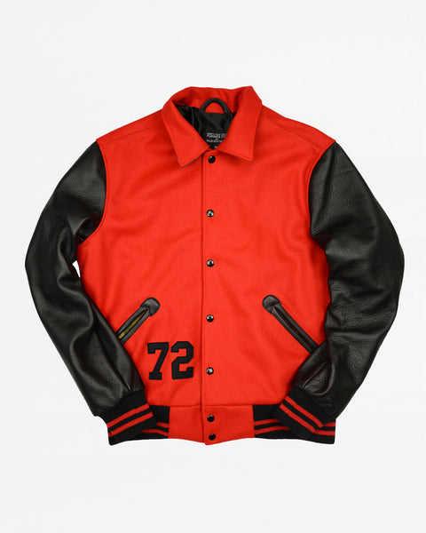 Maiden Noir Ebbets Field Warriors Jacket - Red/Black