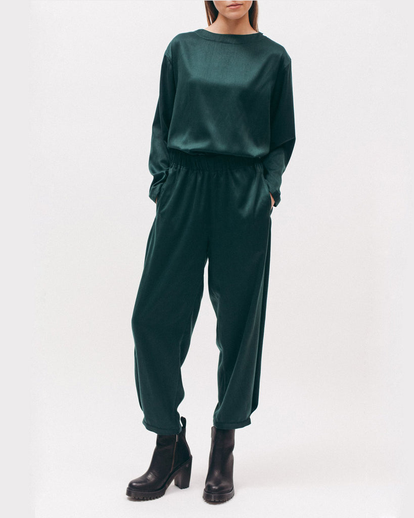 Cuff Trouser - Emerald